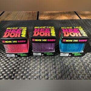 NeeDoh Nice Ice Baby Sensory & Stress Complete Set PACK OF 3 NIB 1.25"